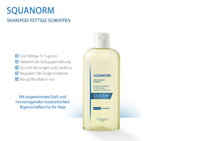 DUCRAY SQUANORM Rasvainen hilseshampoo, 200 ml