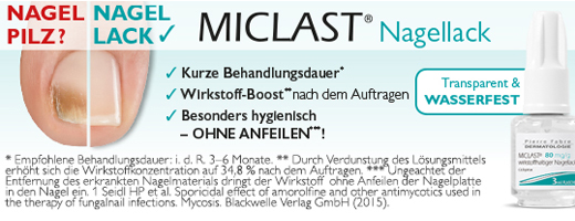 MICLAST 80 mg/g vaikuttavaa ainetta kynsilakka, 2X3 ml