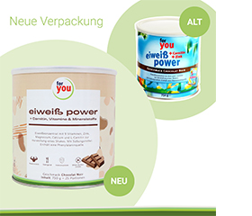 FOR YOU proteiinipower-suklaajauhetta, 750 g