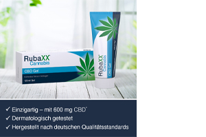 RUBAXX Kannabis CBD Geeli, 120 g