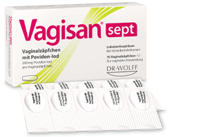 VAGISAN sept emätinpuikot, joissa on povidonijodia, 10 kpl