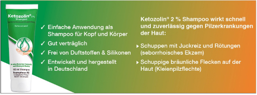 KETOZOLIN 2% shampoo, 60 ml