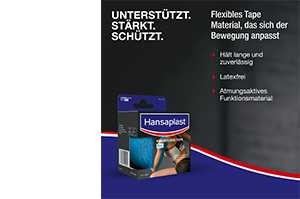 HANSAPLAST Kinesioteippi 5 cmx5 m sininen, 1 kpl