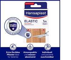 HANSAPLAST Elastinen kipsi 6 cmx1 m, 1 kpl