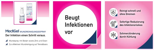 MEDIGEL Haavanpuhdistussuihke, 50 ml