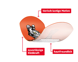 LEUKOPLAST lasten liuskat 19x56 mm 8 kpl/38x63 mm 4 kpl, 12 kpl