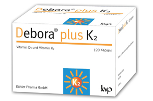 DEBORA plus K2-kapselit, 120 kpl