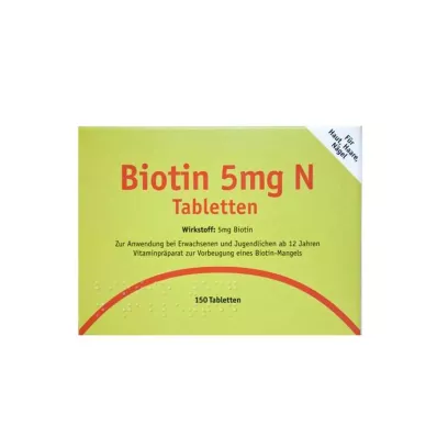 BIOTIN 5 mg N tabletit, 150 kpl