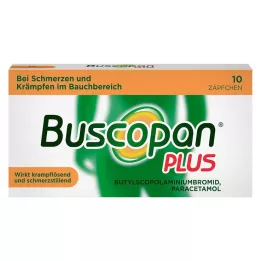 BUSCOPAN sekä 10 mg/800 mg peräpuikot, 10 kpl