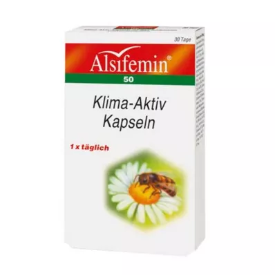ALSIFEMIN 50 Climate active soijaa sisältävä 1x1 kapseli, 30 kpl ALSIFEMIN 50 Climate active soijaa sisältävä 1x1 kapseli, 30 kpl