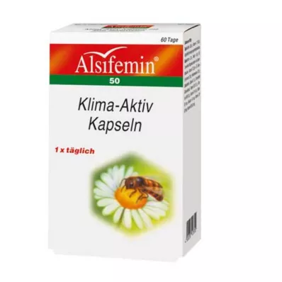 ALSIFEMIN 50 Climate Active soijan kanssa 1x1 kapselit, 60 kapselia, 60 kapselia ALSIFEMIN 50 Climate Active soijan kanssa 1x1 kapselit, 60 kapselia, 60 kapselia