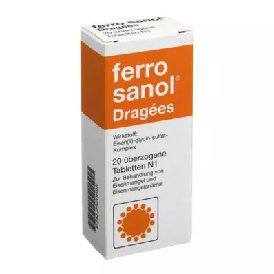 FERRO SANOL päällystetyt tabletit, 20 kpl FERRO SANOL päällystetyt tabletit, 20 kpl