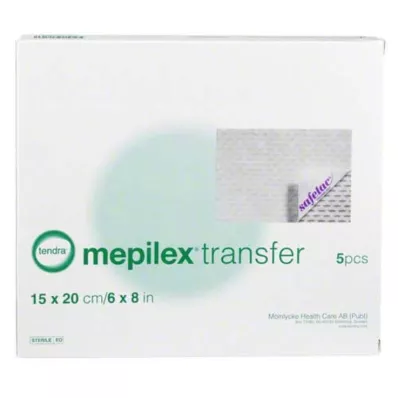 MEPILEX Siirtovaahtosidos 15x20 cm steriili, 5 kpl MEPILEX Siirtovaahtosidos 15x20 cm steriili, 5 kpl