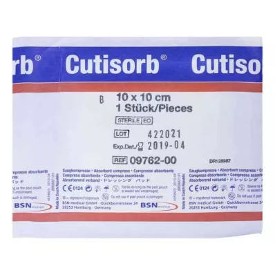 CUTISORB Imukompressit steriilit 10x10 cm, 1 kpl