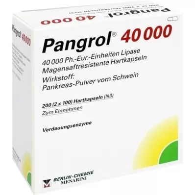 PANGROL 40.000 kovaa korkkia, joissa on enteropäällysteinen pelletti, 200 kpl