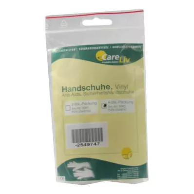 HANDSCHUHE Vinyl Anti Aids, 4 kpl