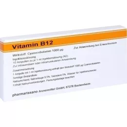 VITAMIN B12 RÖWO 1 000 μg ampullit, 10X1 ml