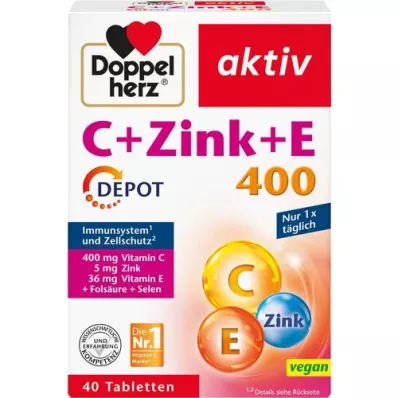 DOPPELHERZ C+Sinkki+E depottabletit, 40 kpl