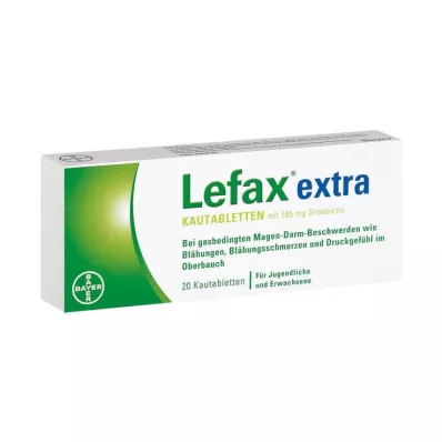 LEFAX ylimääräisiä purutabletteja, 20 kpl LEFAX ylimääräisiä purutabletteja, 20 kpl