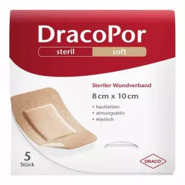 DRACOPOR Haavasidos 8x10 cm steriili ihonvärinen, 5 kpl