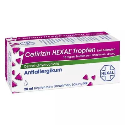 CETIRIZIN HEXAL Allergiatipat, 20 ml