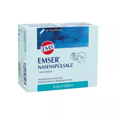 EMSER Fysiologinen nenähuuhtelusuolapussi, 20 kpl EMSER Fysiologinen nenähuuhtelusuolapussi, 20 kpl