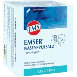 EMSER Fysiologinen nenähuuhtelusuolapussi, 50 kpl