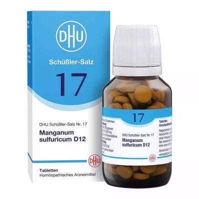 BIOCHEMIE DHU 17 Manganum sulphuricum D 12 tbl, 200 kpl BIOCHEMIE DHU 17 Manganum sulphuricum D 12 tbl, 200 kpl