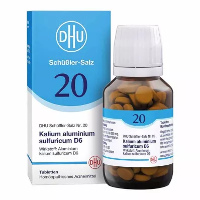 BIOCHEMIE DHU 20 Kalium alum.rikk.D 6 tablettia, 200 kpl BIOCHEMIE DHU 20 Kalium alum.rikk.D 6 tablettia, 200 kpl