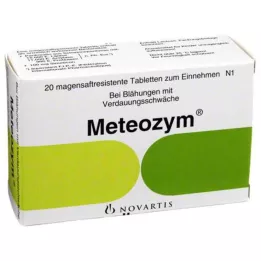 METEOZYM Kalvopäällysteiset tabletit, 20 kpl