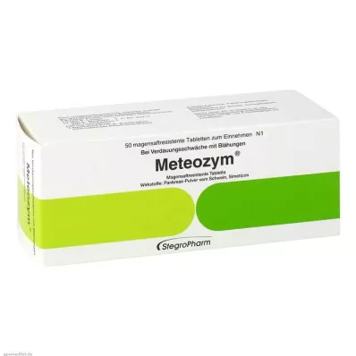 METEOZYM Kalvopäällysteiset tabletit, 50 kpl
