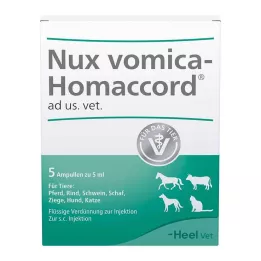 NUX VOMICA HOMACCORD ad us.vet.ampullit, 5 kpl