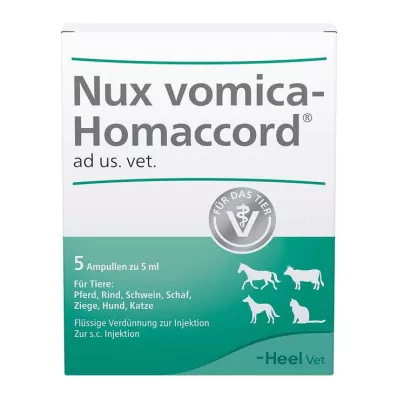 NUX VOMICA HOMACCORD ad us.vet.ampullit, 5 kpl NUX VOMICA HOMACCORD ad us.vet.ampullit, 5 kpl