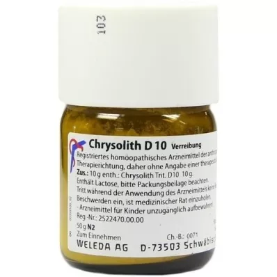 CHRYSOLITH D 10 Trituraatio, 50 g