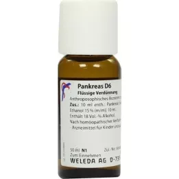 PANKREAS D 6 Laimennus, 50 ml