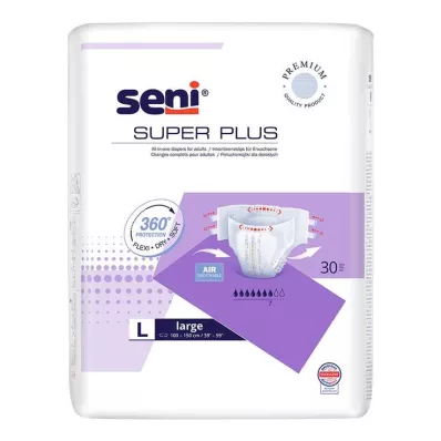 SUPER SENI Plus inkontinenssihousut yöksi f.E.Gr.3 L, 30 kpl