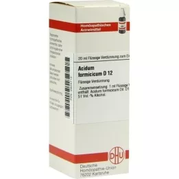 ACIDUM FORMICICUM D 12 Laimennus, 20 ml