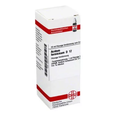 ACIDUM FORMICICUM D 12 Laimennus, 20 ml