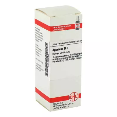 AGARICUS D 3 Laimennus, 20 ml