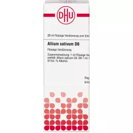 ALLIUM SATIVUM D 6 Laimennus, 20 ml