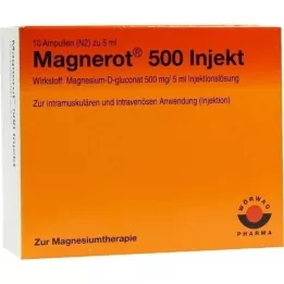 MAGNEROT 500 injektioampullia, 10X5 ml