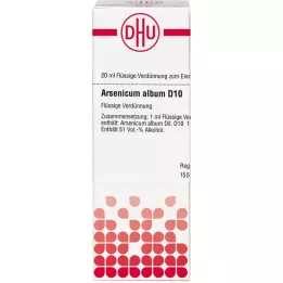 ARSENICUM ALBUM D 10 Laimennus, 20 ml