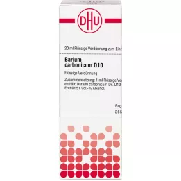 BARIUM CARBONICUM D 10 Laimennus, 20 ml