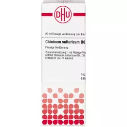 CHININUM SULFURICUM D 6 Laimennus, 20 ml