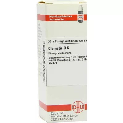 CLEMATIS D 6 Laimennus, 20 ml