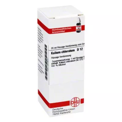 KALIUM CHLORATUM D 12 Laimennus, 20 ml