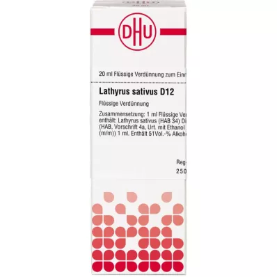 LATHYRUS SATIVUS D 12 Laimennus, 20 ml