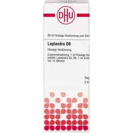 LEPTANDRA D 6 Laimennus, 20 ml