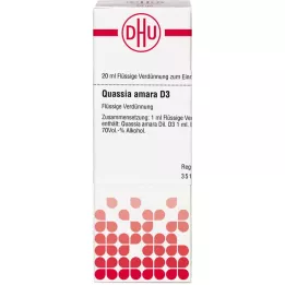 QUASSIA D 3 Laimennus, 20 ml