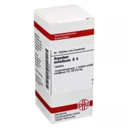 ARGENTUM METALLICUM D 6 tablettia, 80 kpl